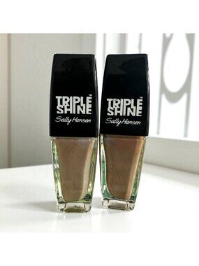 SALLY HANSEN Triple Shine Drama Sheen Set of 2 Nail Polish Set NEW